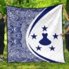 Austral Islands Flag Polynesian Premium Quilt  Circle Style  05 J2  Quilt